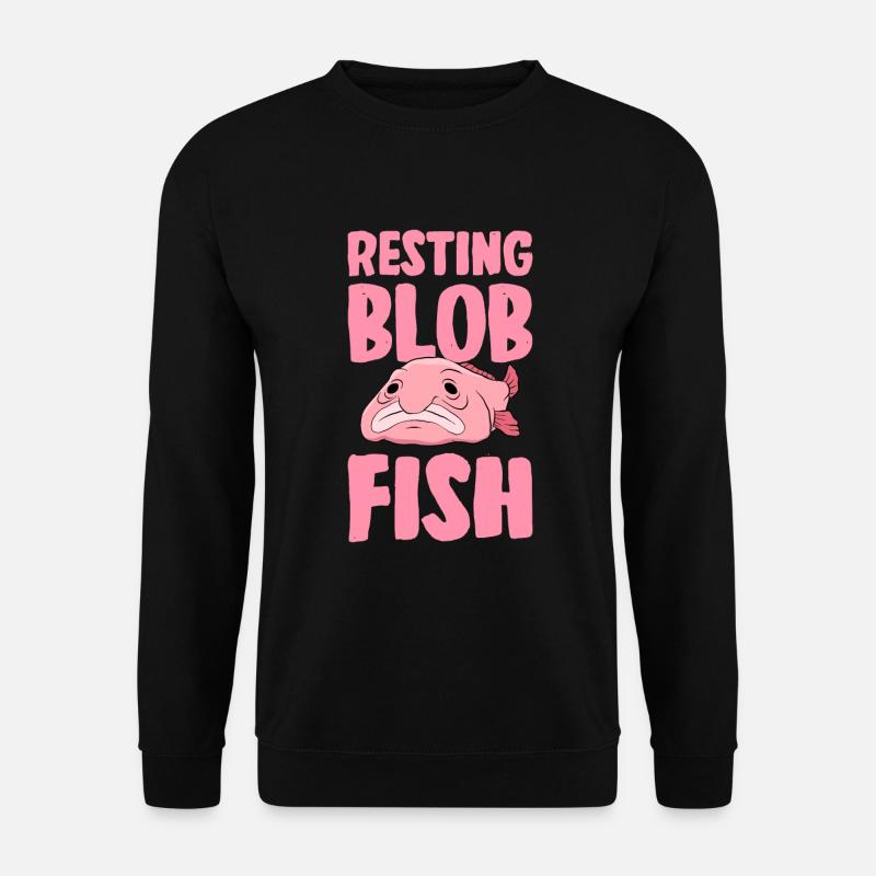 Funny Blobfish Cute Blobfish - Unisex Sweatshirt - black