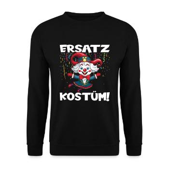 Karneval Kostüm Fasching Fastnacht - Unisex Pullover - Schwarz - Vorne - Alina (178cm) & Michal (187cm)