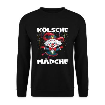 Karneval Kostüm Fasching Fastnacht - Unisex Pullover - Schwarz - Vorne - Alina (178cm) & Michal (187cm)