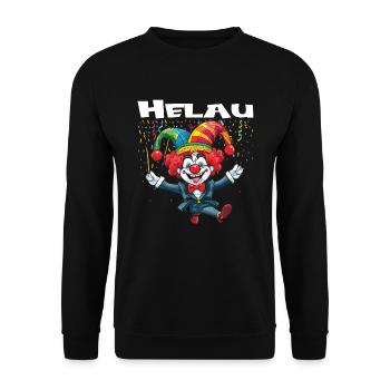 Karneval Kostüm Fasching Fastnacht - Unisex Pullover - Schwarz - Vorne - Alina (178cm) & Michal (187cm)