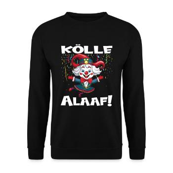 Karneval Kostüm Fasching Fastnacht - Unisex Pullover - Schwarz - Vorne - Alina (178cm) & Michal (187cm)