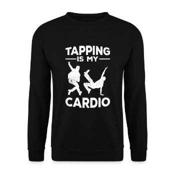 Tap Dance Tap Dancing Tap Dancer - Unisex Sweatshirt - black - Front - Alina (178cm) & Michal (187cm)