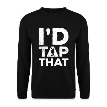 Tap Dance Tap Dancing Tap Dancer - Unisex Sweatshirt - black - Front - Alina (178cm) & Michal (187cm)