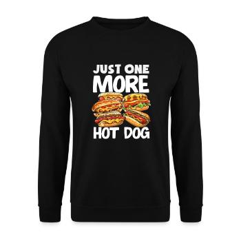 Just a hot dog lover design - Unisex Sweatshirt - black - Front - Alina (178cm) & Michal (187cm)