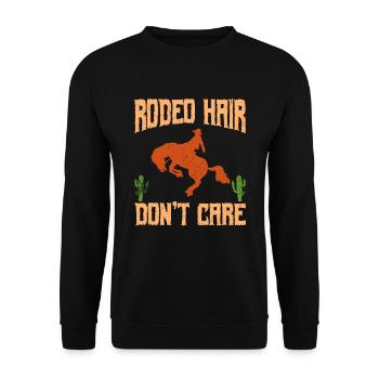 Tenue de rodéo Équitation de taureau - Sweat-shirt Unisexe - noir - Devant - Alina (178cm) & Michal (187cm)