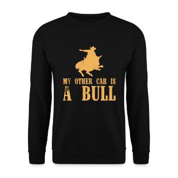 Tenue de rodéo Équitation de taureau - Sweat-shirt Unisexe - noir - Devant - Alina (178cm) & Michal (187cm)