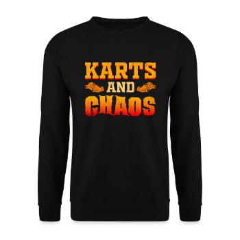 Go Kart Kart Driver Go Kart Racing - Sweat-shirt Unisexe - noir - Devant - Alina (178cm) & Michal (187cm)