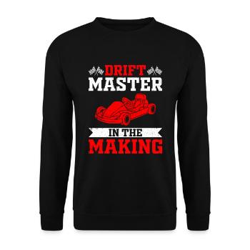 Go Kart Kart Driver Go Kart Racing - Sweat-shirt Unisexe - noir - Devant - Alina (178cm) & Michal (187cm)