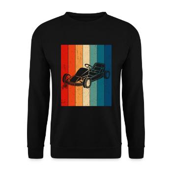 Go Kart Kart Driver Go Kart Racing - Sweat-shirt Unisexe - noir - Devant - Alina (178cm) & Michal (187cm)