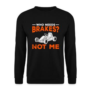 Go Kart Kart Driver Go Kart Racing - Sweat-shirt Unisexe - noir - Devant - Alina (178cm) & Michal (187cm)