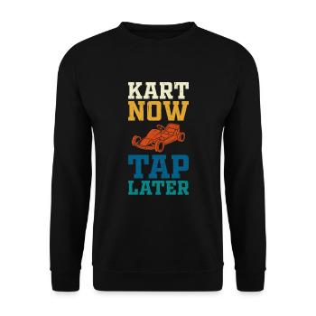 Go Kart Kart Driver Go Kart Racing - Sweat-shirt Unisexe - noir - Devant - Alina (178cm) & Michal (187cm)