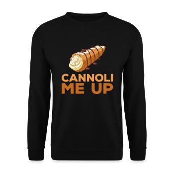 Cannoli Cannolo - Unisex Sweatshirt - black - Front - Alina (178cm) & Michal (187cm)