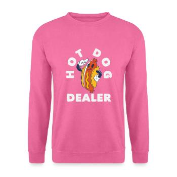 Hot Dog Händler Witziges Motiv - Unisex Pullover - Pink - Vorne