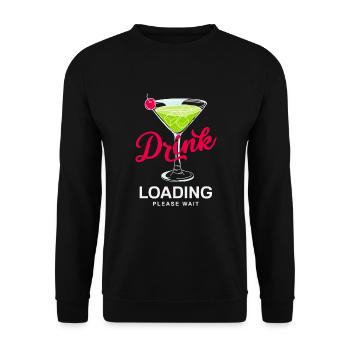 Funny Bartender Saying Bartender Gift - Unisex Sweatshirt - black - Front - Alina (178cm) & Michal (187cm)