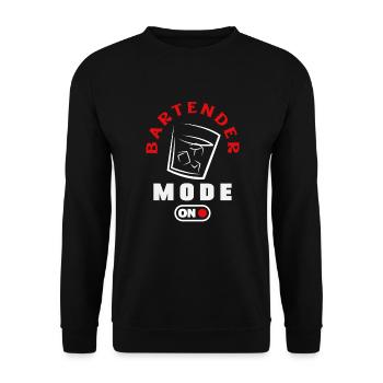 Funny Bartender Saying Bartender Gift - Unisex Sweatshirt - black - Front - Alina (178cm) & Michal (187cm)