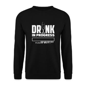 Funny Bartender Saying Bartender Gift - Unisex Sweatshirt - black - Front - Alina (178cm) & Michal (187cm)