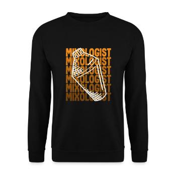 Lustiger Barkeeper Spruch Barkeeper Geschenk - Unisex Pullover - Schwarz - Vorne - Alina (178cm) & Michal (187cm)