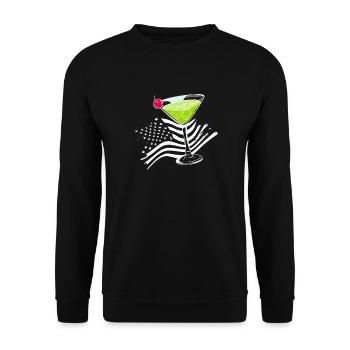 Funny Bartender Saying Bartender Gift - Unisex Sweatshirt - black - Front - Alina (178cm) & Michal (187cm)