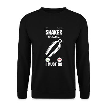 Funny Bartender Saying Bartender Gift - Unisex Sweatshirt - black - Front - Alina (178cm) & Michal (187cm)