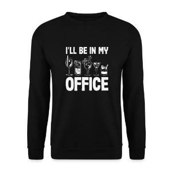 Funny Bartender Saying Bartender Gift - Unisex Sweatshirt - black - Front - Alina (178cm) & Michal (187cm)