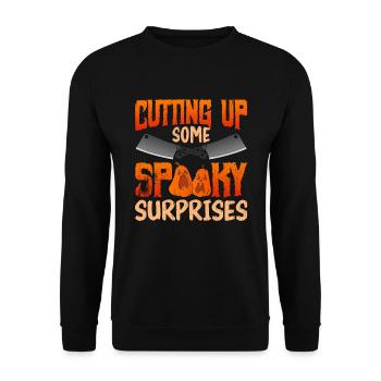 Boucherie d'Halloween Boucherie d'Halloween - Sweat-shirt Unisexe - noir - Devant - Alina (178cm) & Michal (187cm)