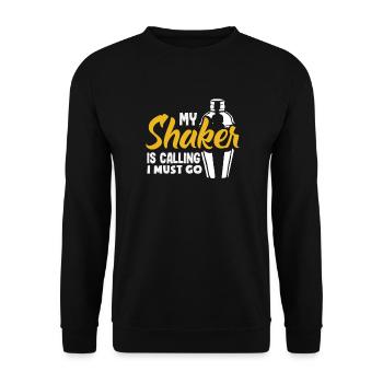 Funny Bartender Saying Bartender Gift - Unisex Sweatshirt - black - Front - Alina (178cm) & Michal (187cm)