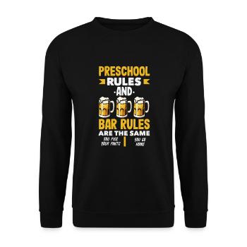 Funny Bartender Saying Bartender Gift - Unisex Sweatshirt - black - Front - Alina (178cm) & Michal (187cm)