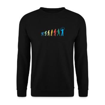 Funny Bartender Saying Bartender Gift - Unisex Sweatshirt - black - Front - Alina (178cm) & Michal (187cm)