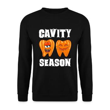 Dentiste Halloween assistant dentaire - Sweat-shirt Unisexe - noir - Devant - Alina (178cm) & Michal (187cm)