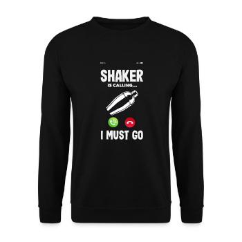 Funny Bartender Saying Bartender Gift - Unisex Sweatshirt - black - Front - Alina (178cm) & Michal (187cm)
