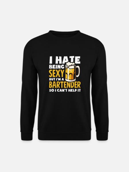 Funny Bartender Saying Bartender Gift - Unisex Sweatshirt - black