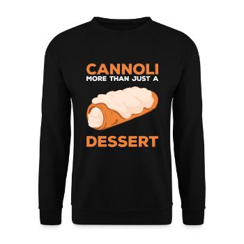 Cannoli Cannolo - Unisex Sweatshirt - black - Front - Alina (178cm) & Michal (187cm)