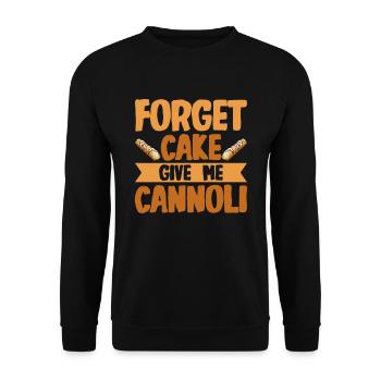 Cannoli Cannolo - Unisex Sweatshirt - black - Front - Alina (178cm) & Michal (187cm)