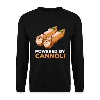 Cannoli Cannolo - Unisex Sweatshirt - black - Front - Alina (178cm) & Michal (187cm)