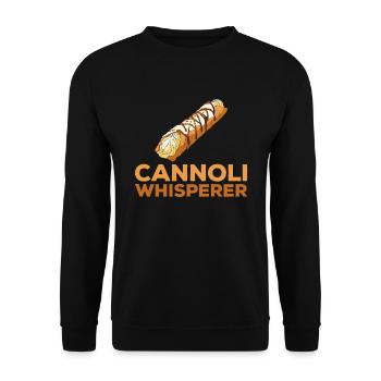 Cannoli Cannolo - Unisex Sweatshirt - black - Front - Alina (178cm) & Michal (187cm)