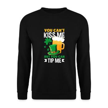 Lustiger Barkeeper Spruch Barkeeper Geschenk - Unisex Pullover - Schwarz - Vorne - Alina (178cm) & Michal (187cm)