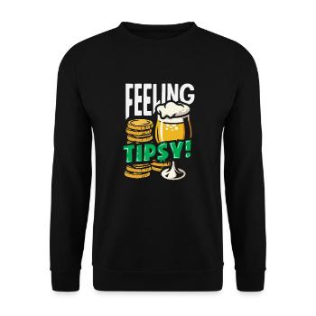Funny Bartender Saying Bartender Gift - Unisex Sweatshirt - black - Front - Alina (178cm) & Michal (187cm)