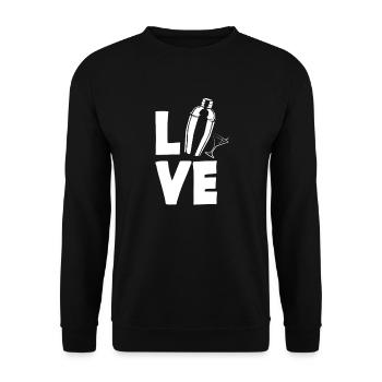 Funny Bartender Saying Bartender Gift - Unisex Sweatshirt - black - Front - Alina (178cm) & Michal (187cm)