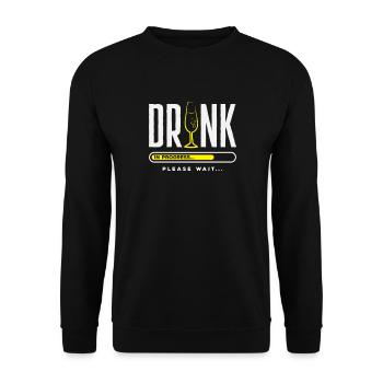 Lustiger Barkeeper Spruch Barkeeper Geschenk - Unisex Pullover - Schwarz - Vorne - Alina (178cm) & Michal (187cm)