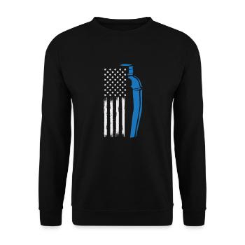 Funny Bartender Saying Bartender Gift - Unisex Sweatshirt - black - Front - Alina (178cm) & Michal (187cm)