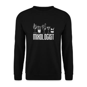 Barman drôle disant cadeau de barman - Sweat-shirt Unisexe - noir - Devant - Alina (178cm) & Michal (187cm)