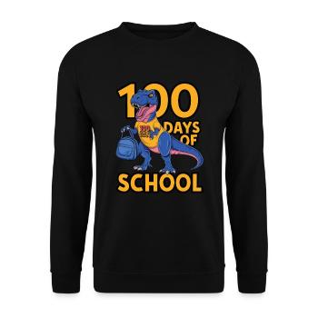 100th Day Of School 100 Day Of School Kids - Unisex Sweatshirt - black - Front - Alina (178cm) & Michal (187cm)