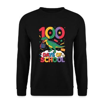 100th Day Of School 100 Day Of School Kids - Unisex Sweatshirt - black - Front - Alina (178cm) & Michal (187cm)