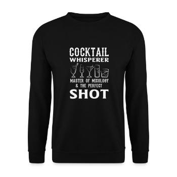 Barman drôle disant cadeau de barman - Sweat-shirt Unisexe - noir - Devant - Alina (178cm) & Michal (187cm)