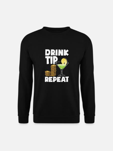 Lustiger Barkeeper Spruch Barkeeper Geschenk - Unisex Pullover - Schwarz