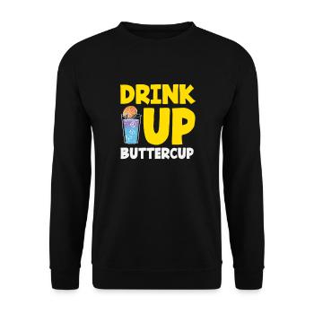 Lustiger Barkeeper Spruch Barkeeper Geschenk - Unisex Pullover - Schwarz - Vorne - Alina (178cm) & Michal (187cm)