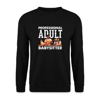 Barman drôle disant cadeau de barman - Sweat-shirt Unisexe - noir - Devant - Alina (178cm) & Michal (187cm)