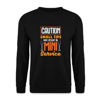 Barman drôle disant cadeau de barman - Sweat-shirt Unisexe - noir - Devant - Alina (178cm) & Michal (187cm)