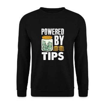 Lustiger Barkeeper Spruch Barkeeper Geschenk - Unisex Pullover - Schwarz - Vorne - Alina (178cm) & Michal (187cm)