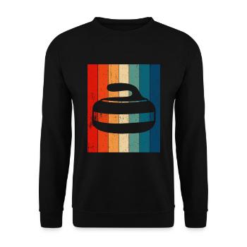 Curling Sport Curling - Unisex Sweatshirt - black - Front - Alina (178cm) & Michal (187cm)